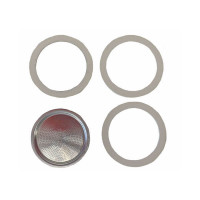 Dichtungsringe und Filtersieb für 12 Tassen Aluminium Espressokocher